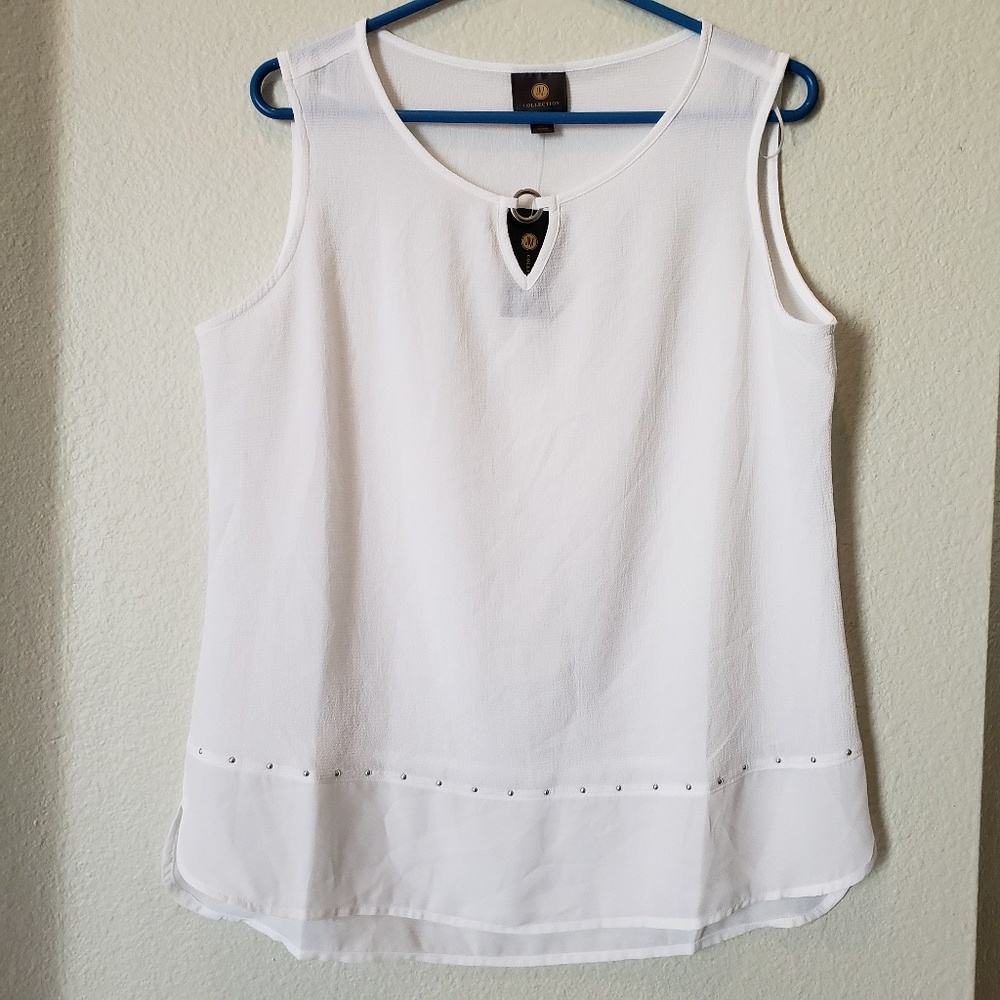 ♥ 2x$25 - JM Collection Sleeveless Top Embellished
